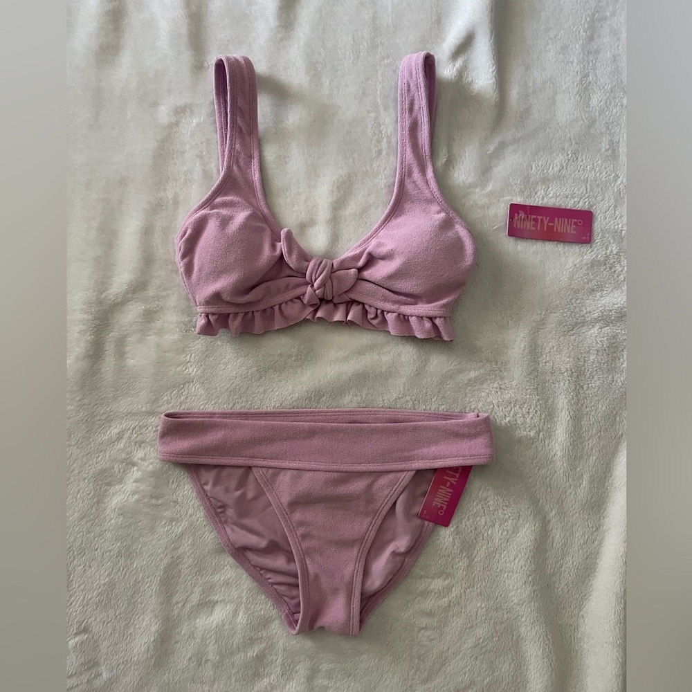 NWT Ninety-Nine light Purple Bikini Set Size Small
